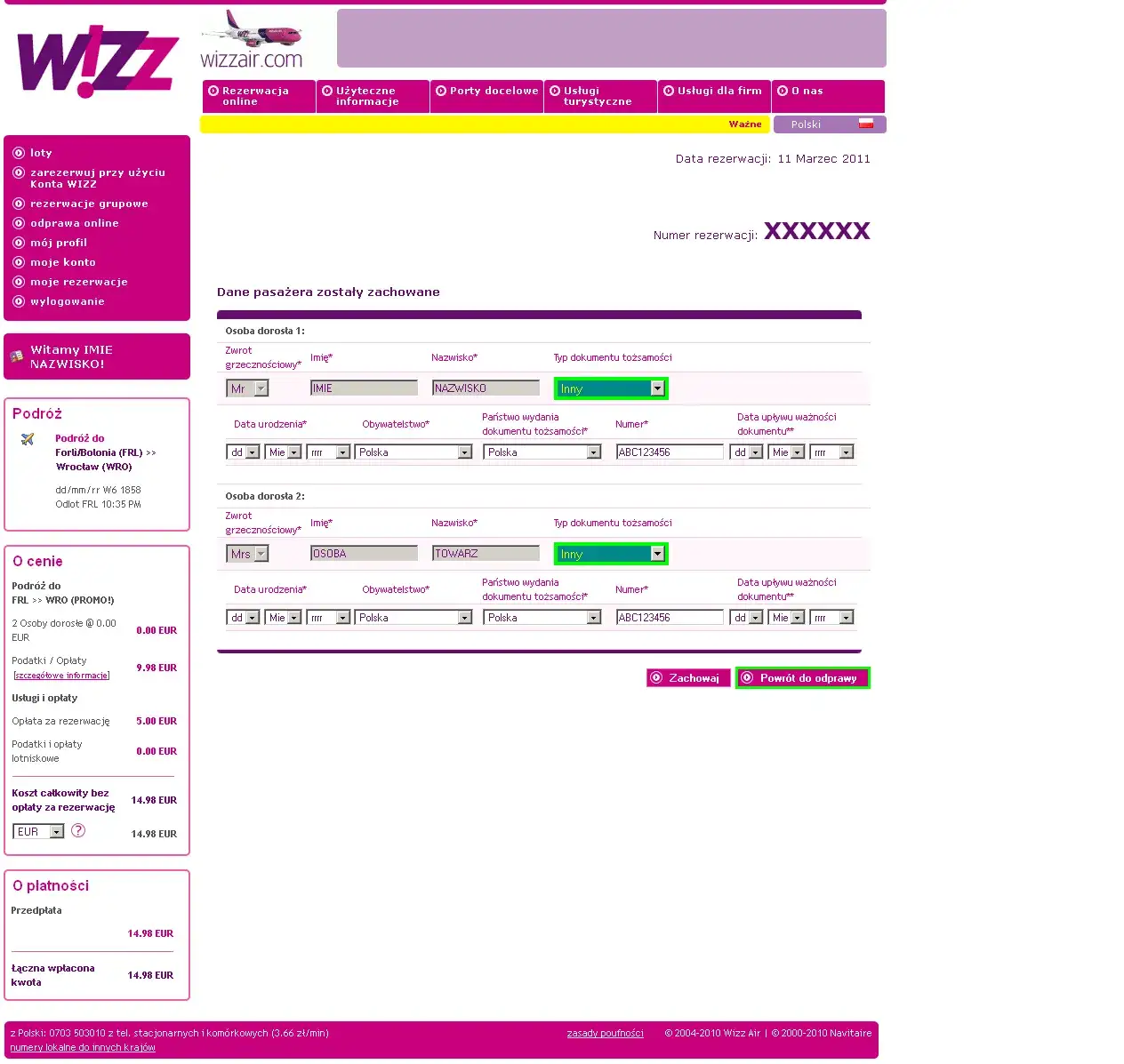 Wizz Air odprawa online: Jakie dane i dokumenty? Uniknij opłat!