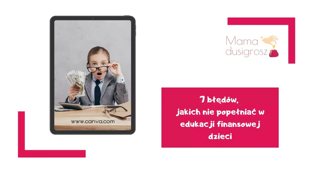 Dziecko w okularach trzyma pieniądze, uczy się o edukacji finansowej dzieci.