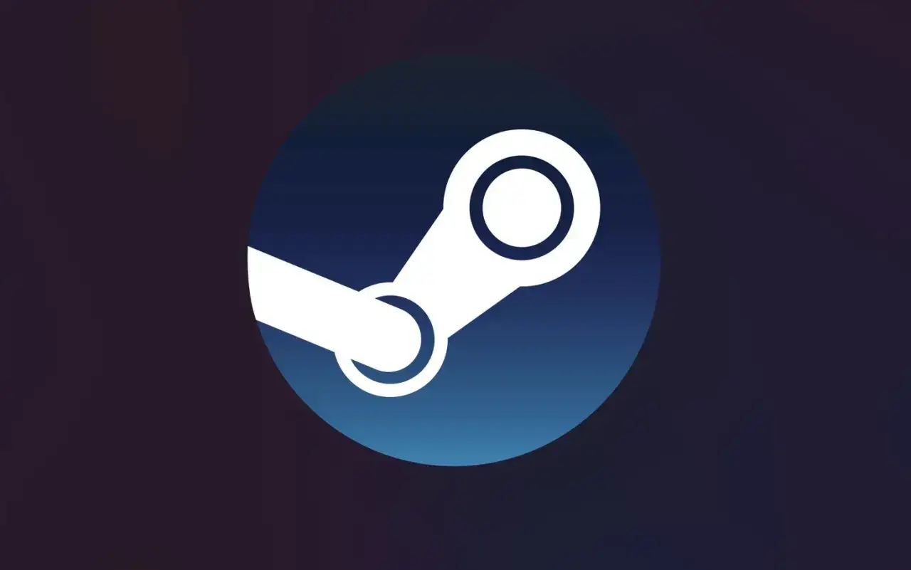 Logo Steam. Gotowy do steam aktywacja klucza i rozpoczęcia gry.