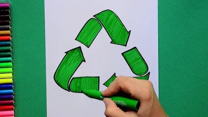 Jak Łatwo Narysować Znak Recyklingu - Prosty Poradnik krok po kroku