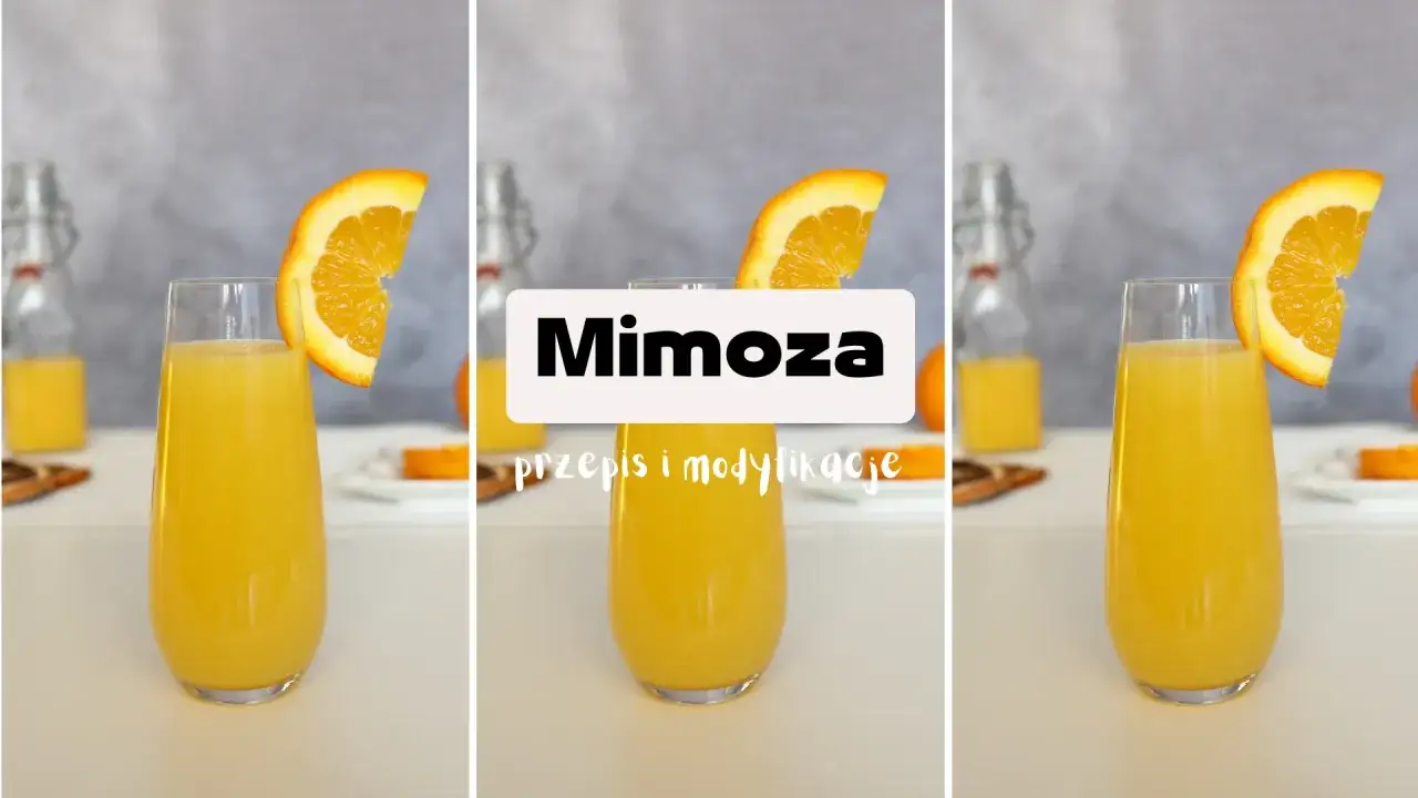 Orzeźwiający drink z prosecco i sokiem pomarańczowym, ozdobiony plasterkiem pomarańczy. Idealny na brunch.