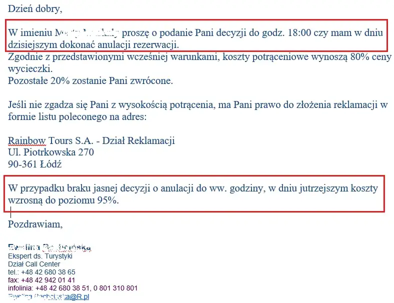 Jak napisać odwołanie od decyzji biura podróży, aby je uzyskać?