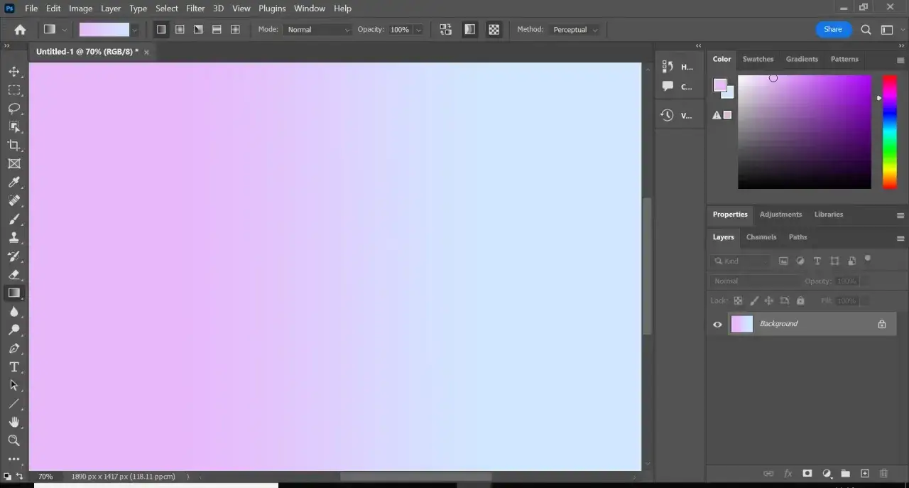 Jak zrobić gradient w Photoshopie - łatwe kroki dla początkujących