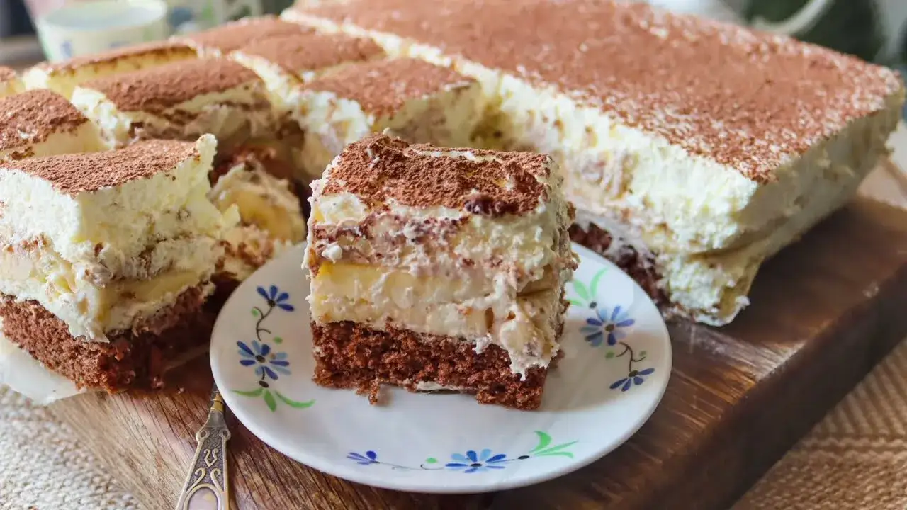 Pyszne ciasto bananowy song przepis z mascarpone, które zachwyca