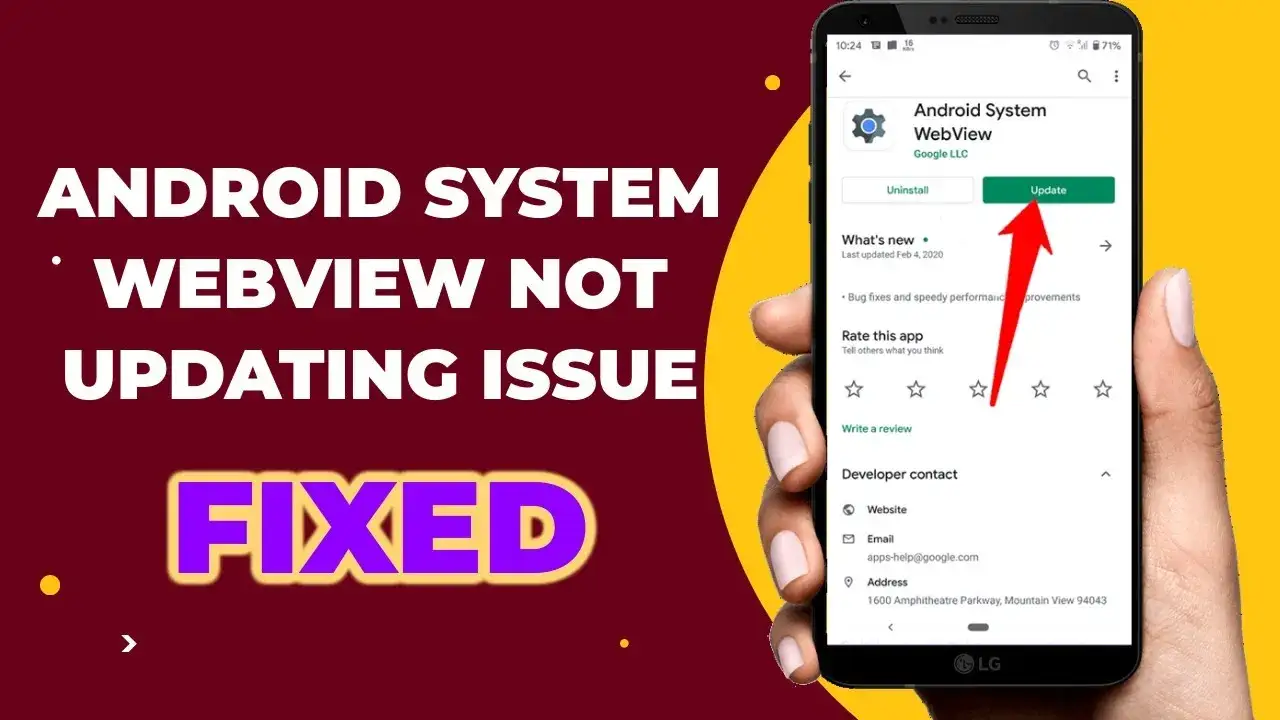 Dlaczego android system webview nie chce się zaktualizować i jak to naprawić