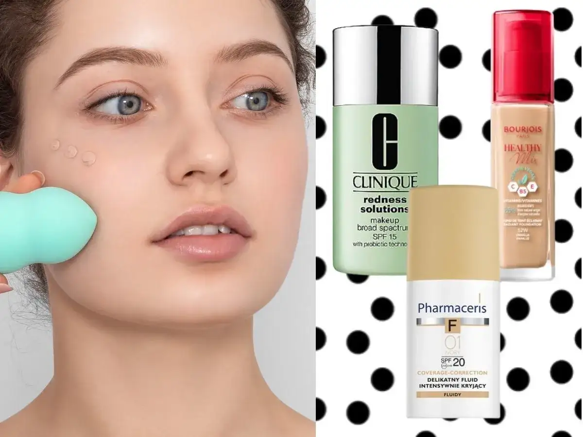 Szukasz idealny podkład do cery naczynkowej? Zobacz Clinique, Bourjois i Pharmaceris - produkty do makijażu, które pomogą ukryć zaczerwienienia.
