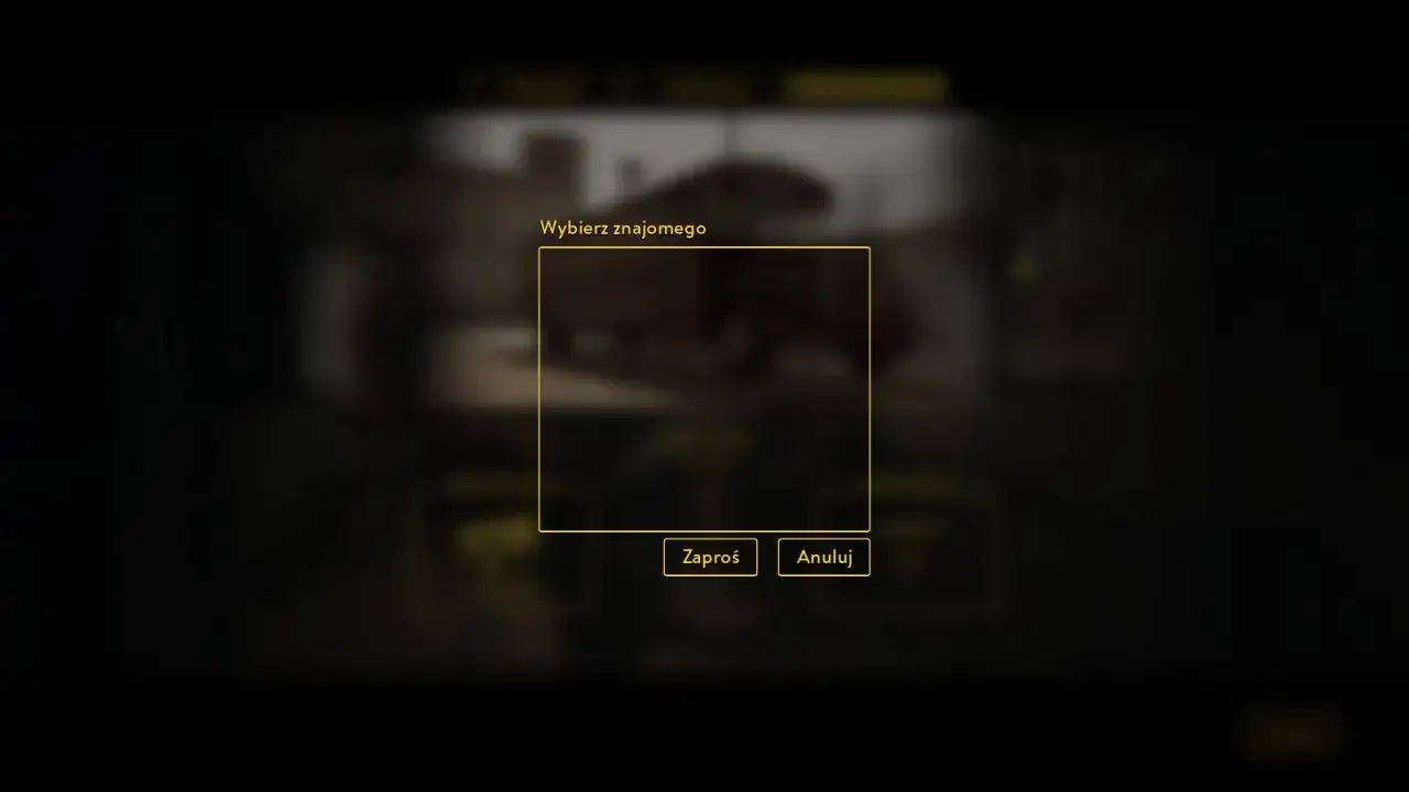 Okno gry "A Way Out" z opcją wyboru znajomego do wspólnej gry.