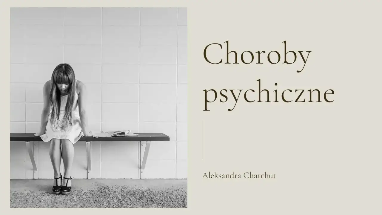Smutna dziewczyna siedzi na ławce, symbolizując najczęstsze choroby psychiczne.