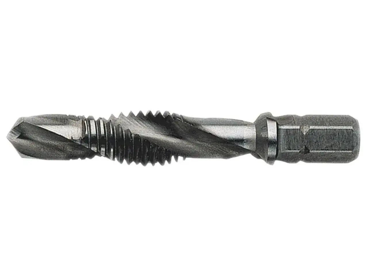 Gwintownik M14 z wiertłem, narzędzie do gwintowania.