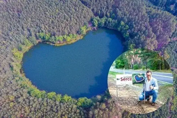 Jezioro w kształcie serca Lubuskie - romantyczna oaza spokoju