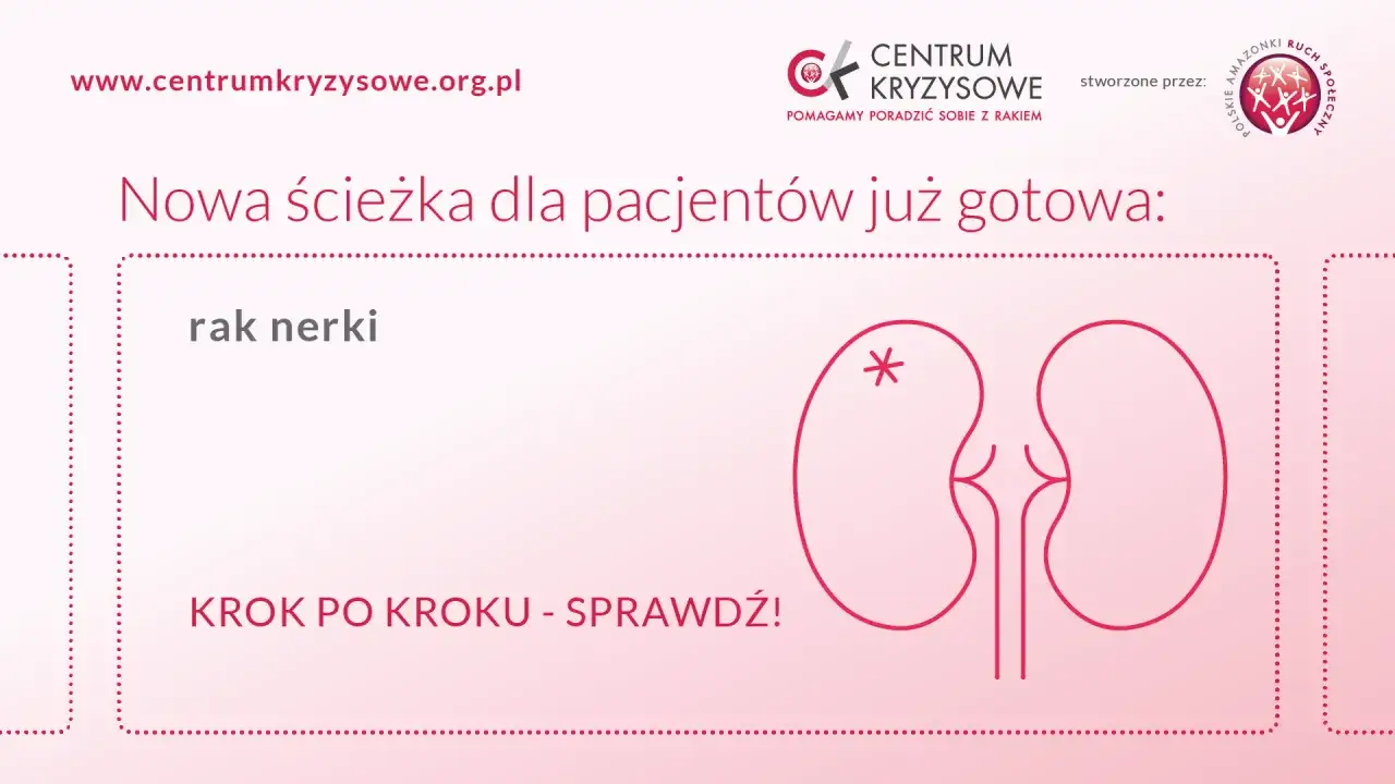 Nowa ścieżka dla pacjentów z rakiem nerki. Centrum Kryzysowe zaprasza do sprawdzenia krok po kroku.