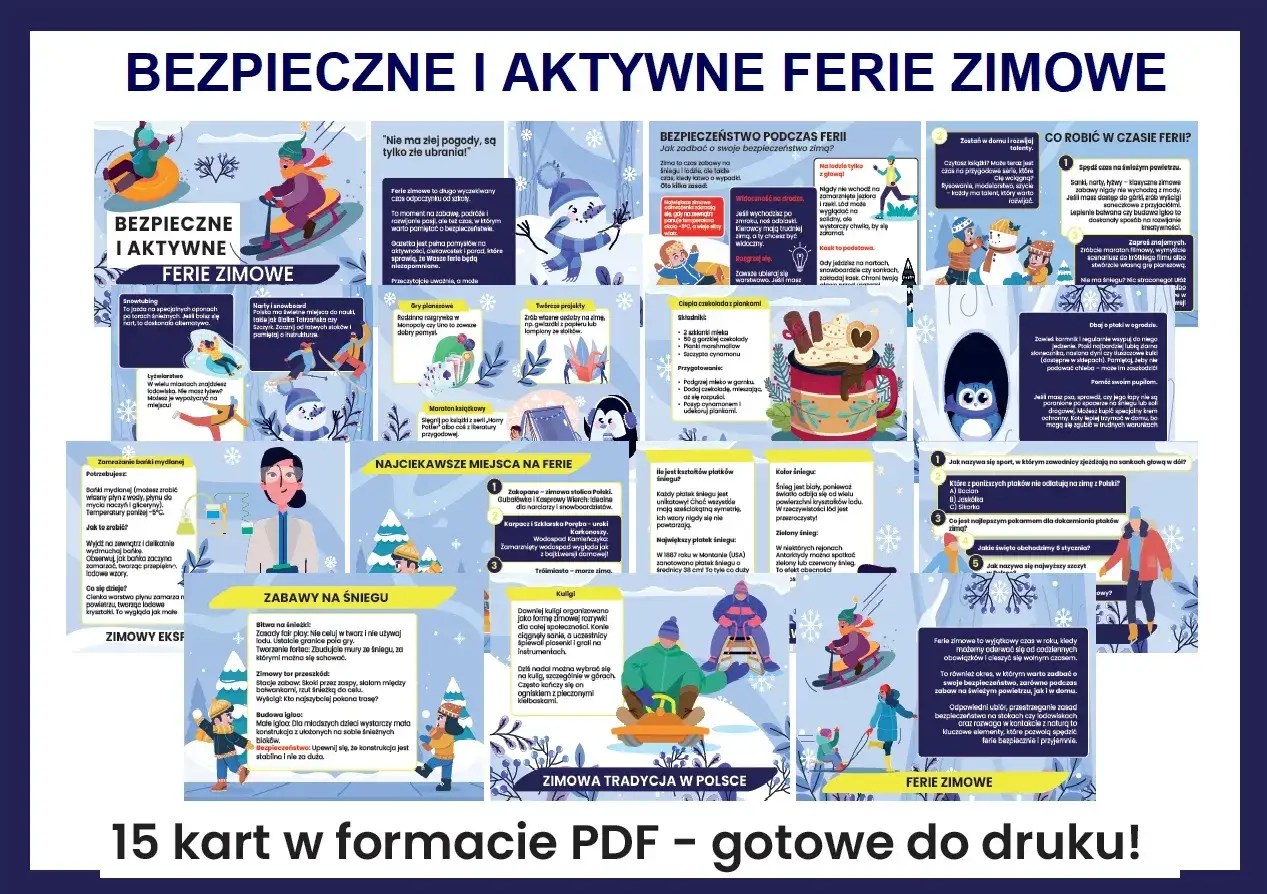 Pomysł na ferie zimowe: bezpieczne i aktywne zabawy na śniegu, ciekawe miejsca, tradycje i porady, jak spędzić czas.