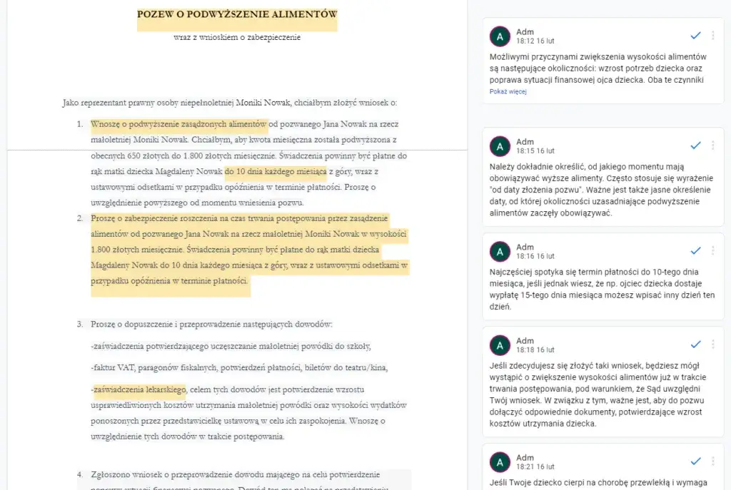Jak skutecznie napisać wniosek o podwyższenie alimentów krok po kroku