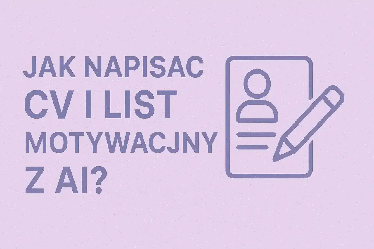 Jak wykorzystać ChatGPT do napisania idealnego CV i listu motywacyjnego? Grafika przedstawia ikonę dokumentu z ołówkiem, symbolizującą tworzenie profesjonalnych dokumentów aplikacyjnych.
