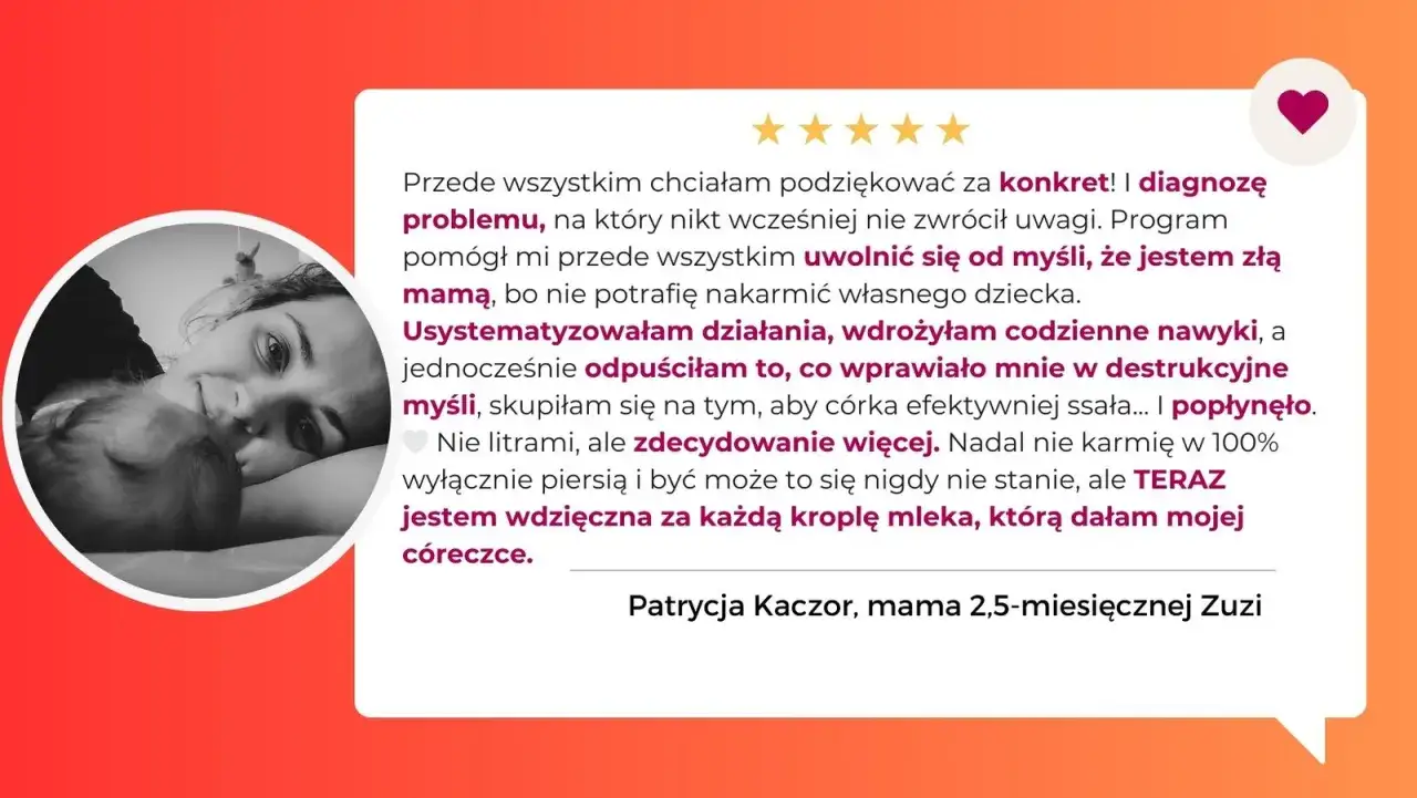 Mama Patrycja opowiada, jak rozkręcić laktację i uwolnić się od myśli, że jest złą mamą. Teraz karmi córkę mlekiem.