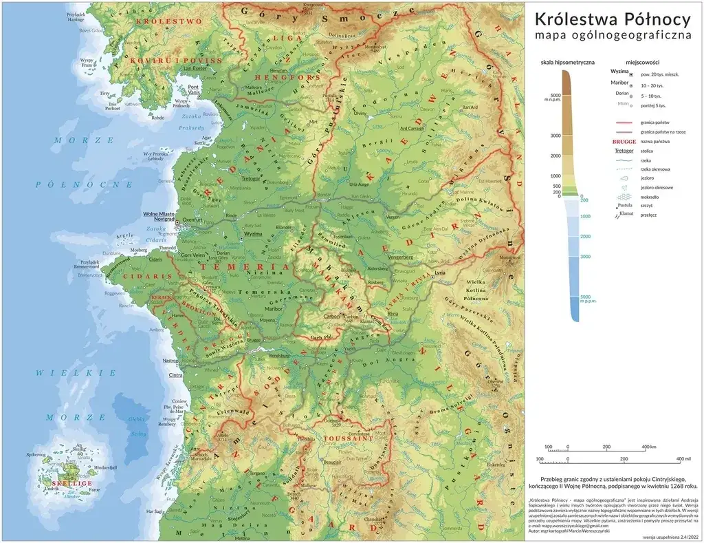 Mapa Wiedźmina: Jak dokładnie przedstawia świat Wiedźmina?