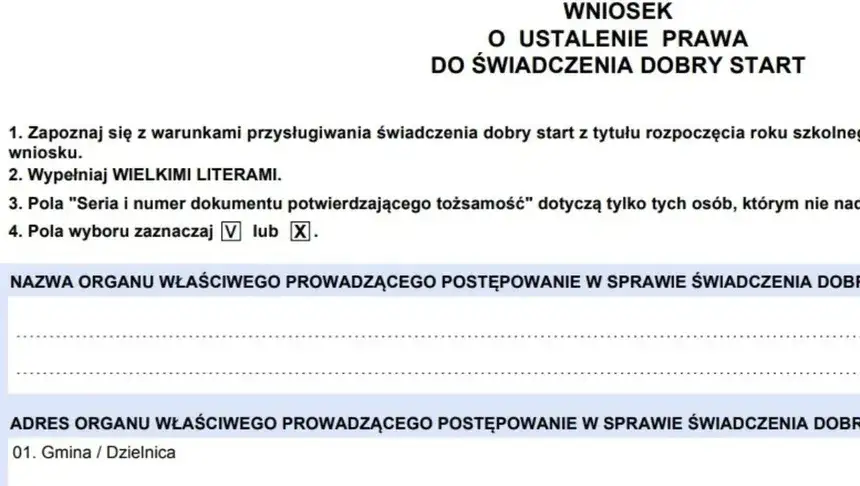 Do kiedy wniosek o wyprawkę szkolną? Nie przegap terminu!
