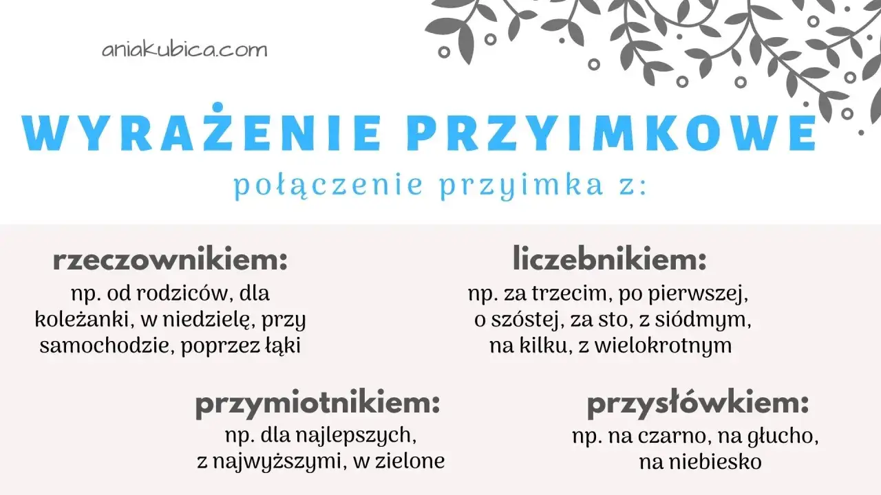 Wyrażenia przyimkowe: połączenie przyimka z rzeczownikiem, liczebnikiem, przymiotnikiem, przysłówkiem. Przyimek na co odpowiada?