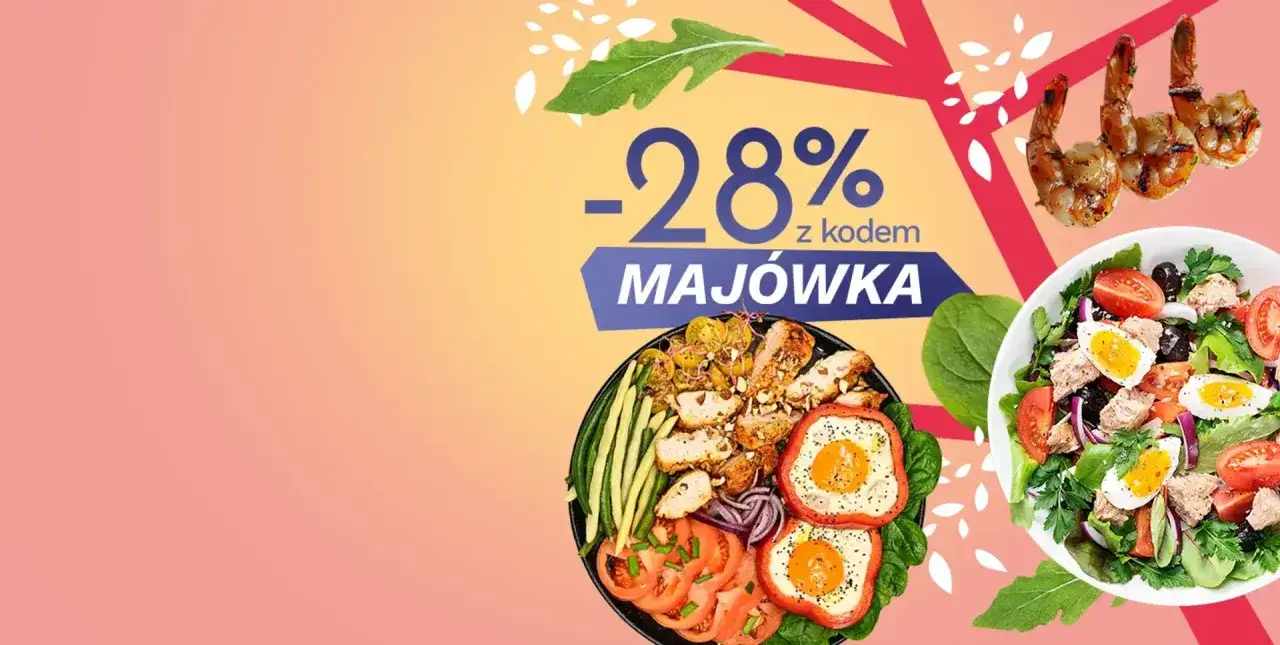 Najlepsza dieta pudełkowa keto w Polsce. Pyszne dania z kurczakiem, jajkami i krewetkami. Zniżka -28% na majówkę!