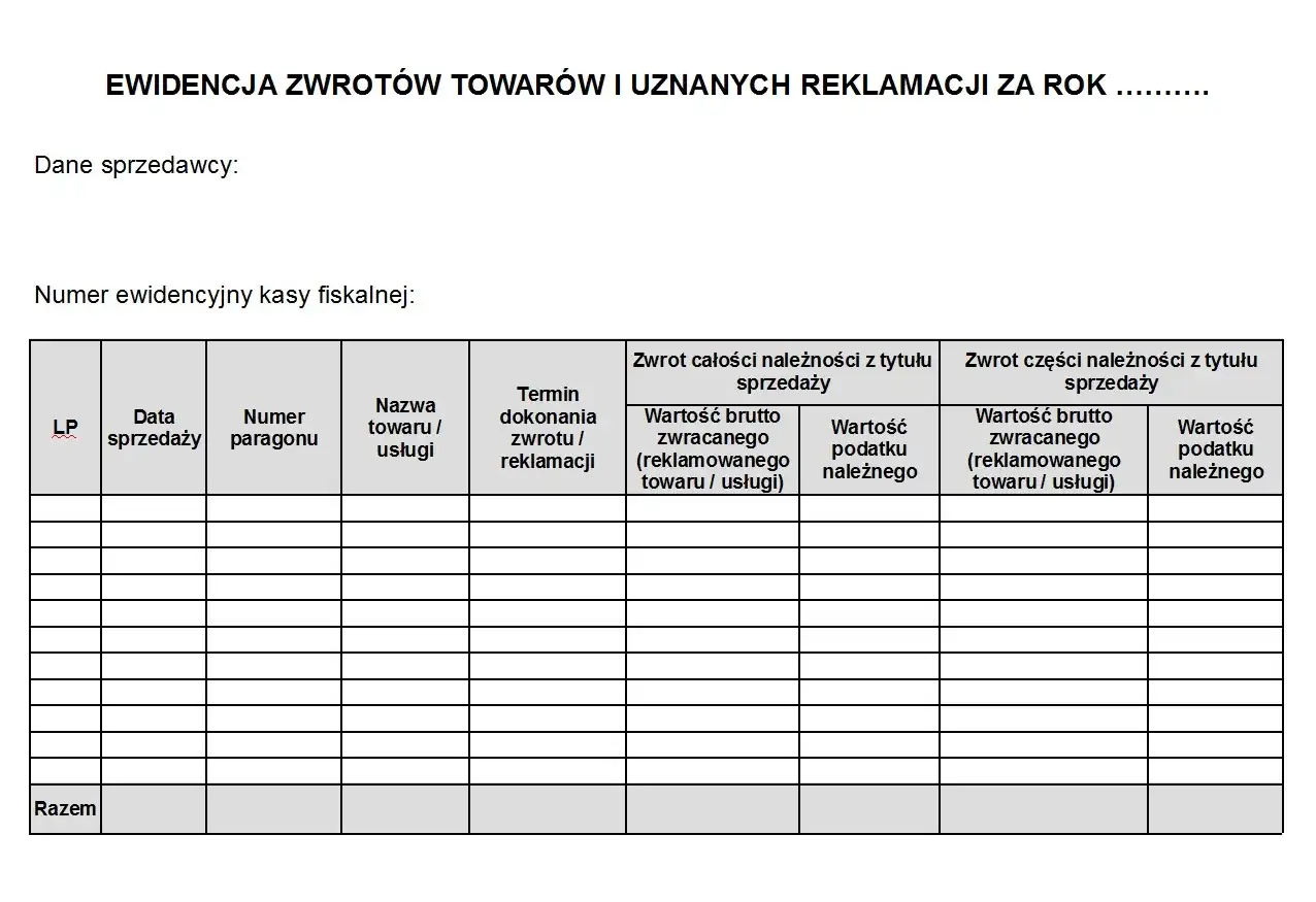 Jak prawidłowo prowadzić ewidencję zwrotów towarów i reklamacji - poradnik