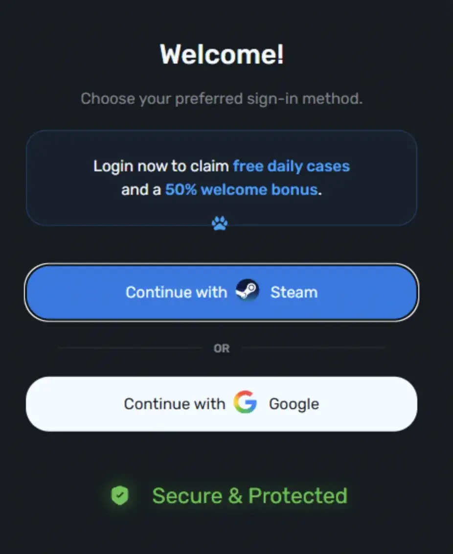 rejestracja na skinsluck