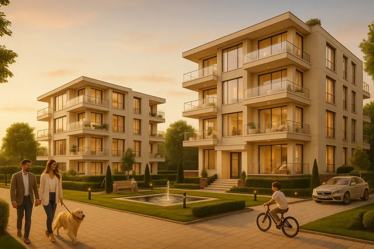 Nowoczesne bloki mieszkalne