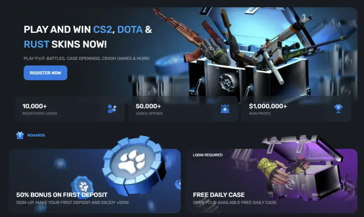 Skiny CS2 na skinsluck