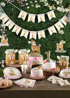 Talerzyki papierowe dla dzieci MAŁA SARENKA 17cm (8szt.)