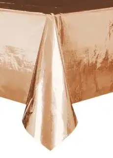 Obrus foliowy RÓŻOWE ZŁOTO błyszczący 137 x 274cm