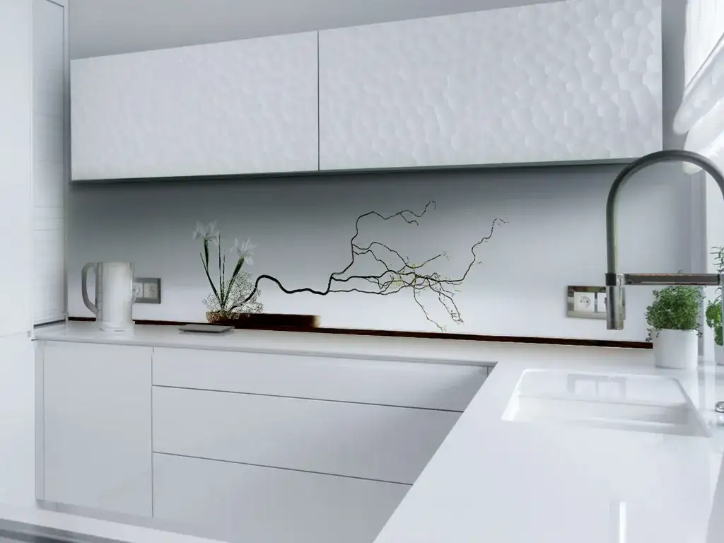 Panele szklane do kuchni Lacobel z grafiką