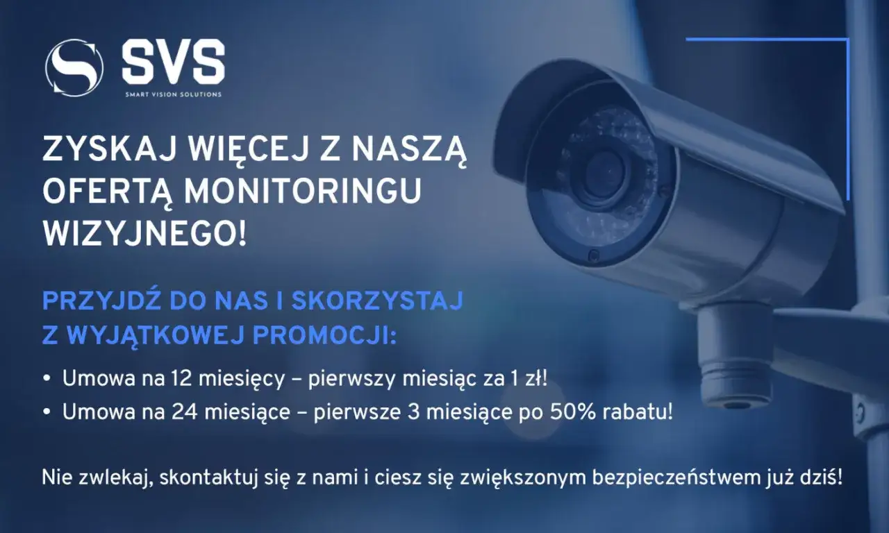 Kamera monitoringu wizyjnego, idealna jako dow&oacute;d kradzieży. Promocja na monitoring wizyjny SVS.
