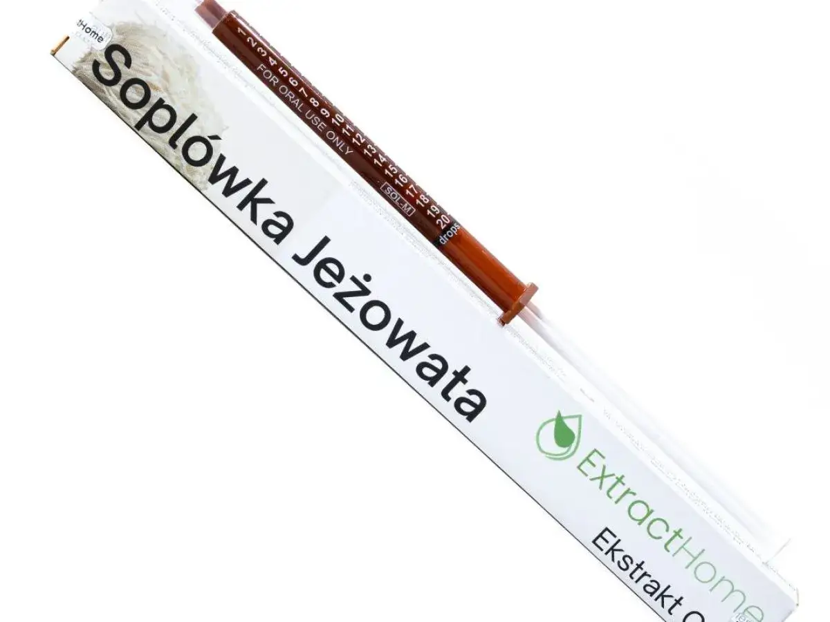 Sopl&oacute;wka jeżowata właściwości: ekstrakt w kroplomierzu, do stosowania doustnego.