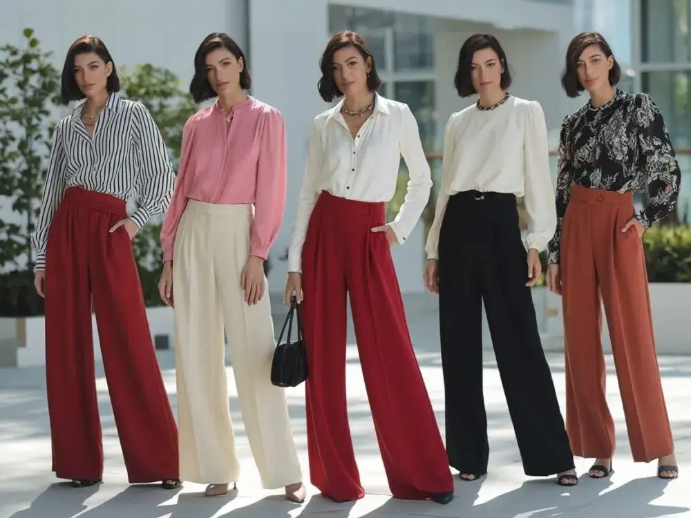 Stylizacje z czerwonymi spodniami na r&oacute;żne okazje