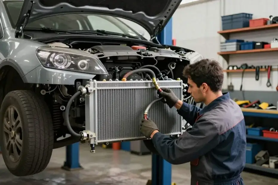 koszty wymiany chłodnicy w samochodzie cennik mechanik