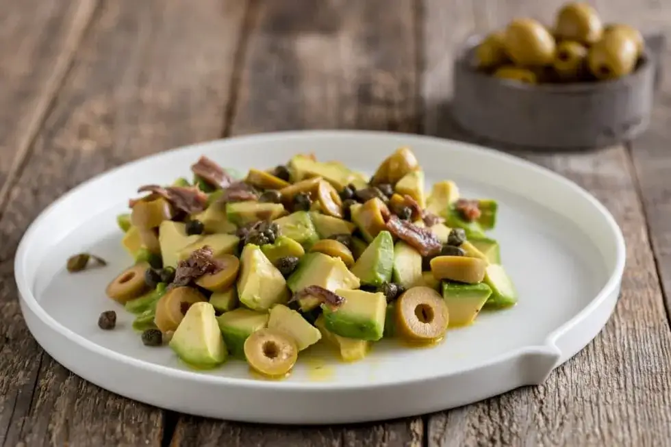 Insalata di avocado ingredienti freschi