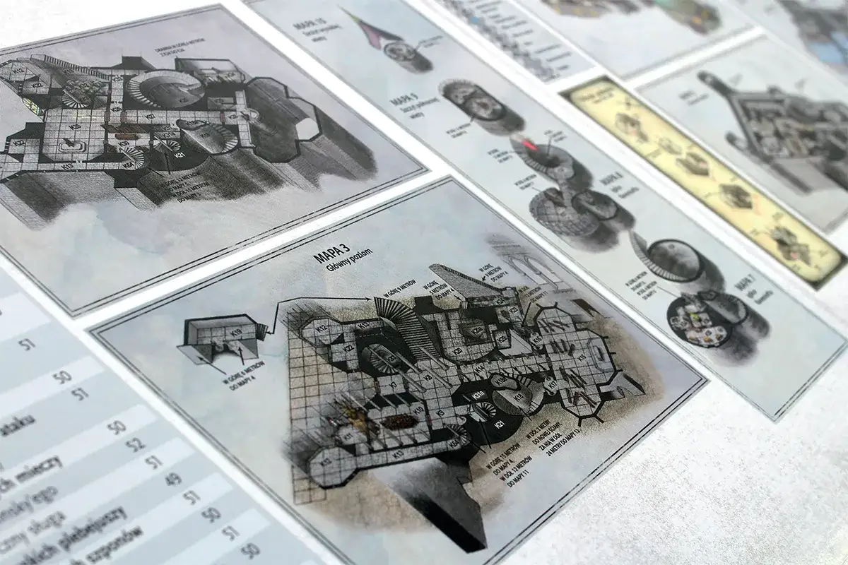 Mapy z gry planszowej Curse of Strahd: szczegółowe plany zamku i lochów, gotowe do odkrycia mrocznych tajemnic.