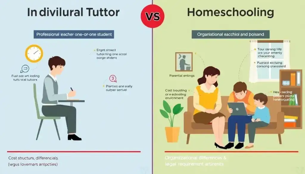 Nauczanie indywidualne w domu vs w szkole infografika