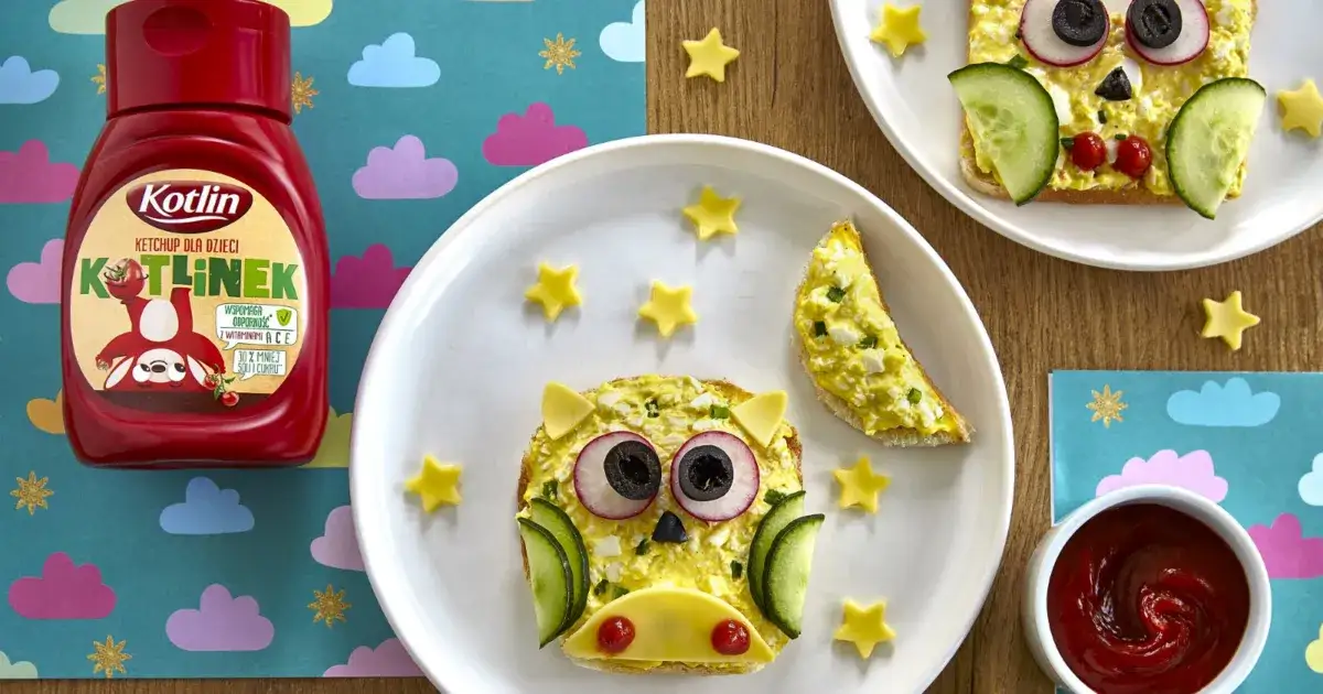 kreatywne podanie jedzenia dla dzieci