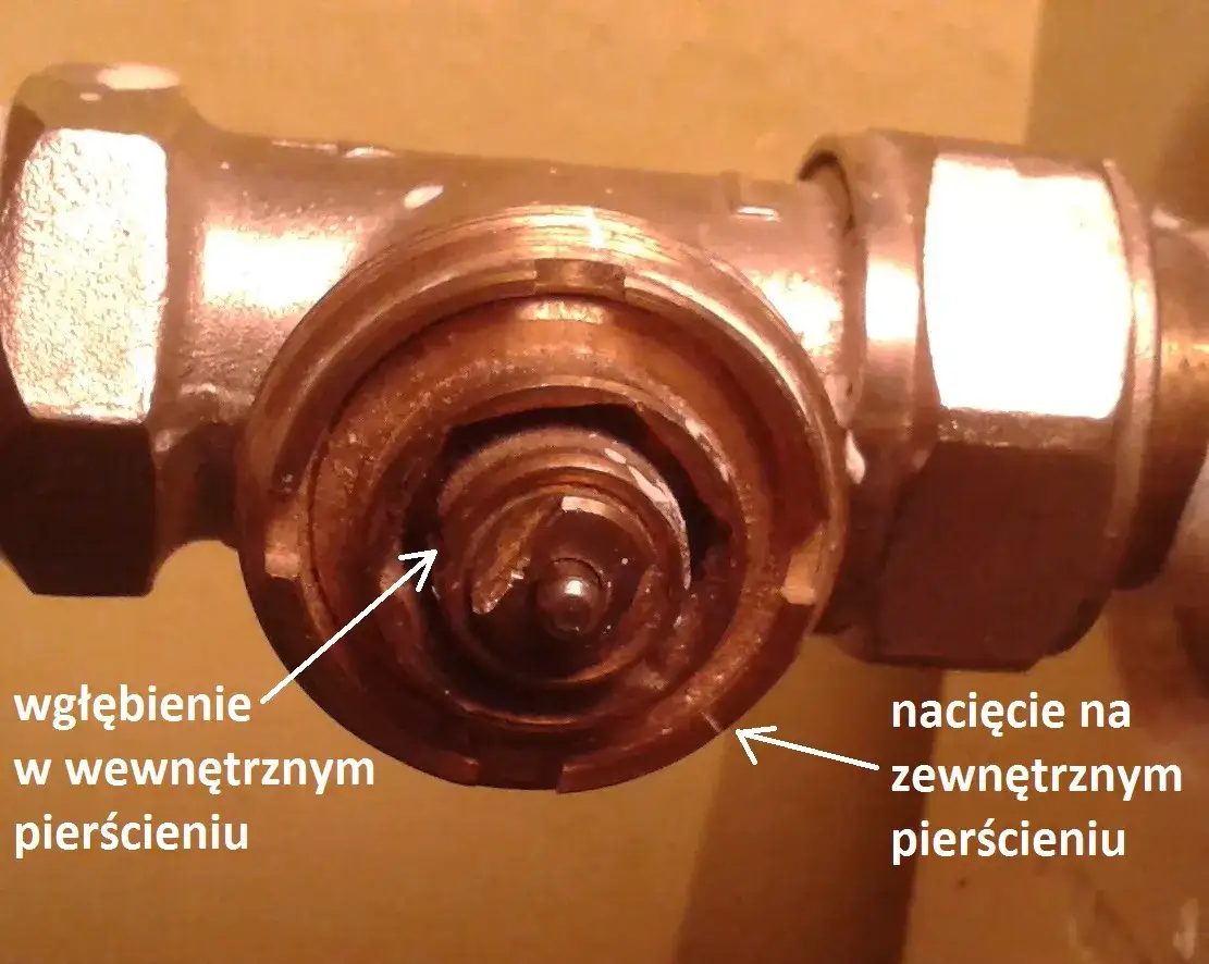 nastawa wstępna zaworu termostatycznego