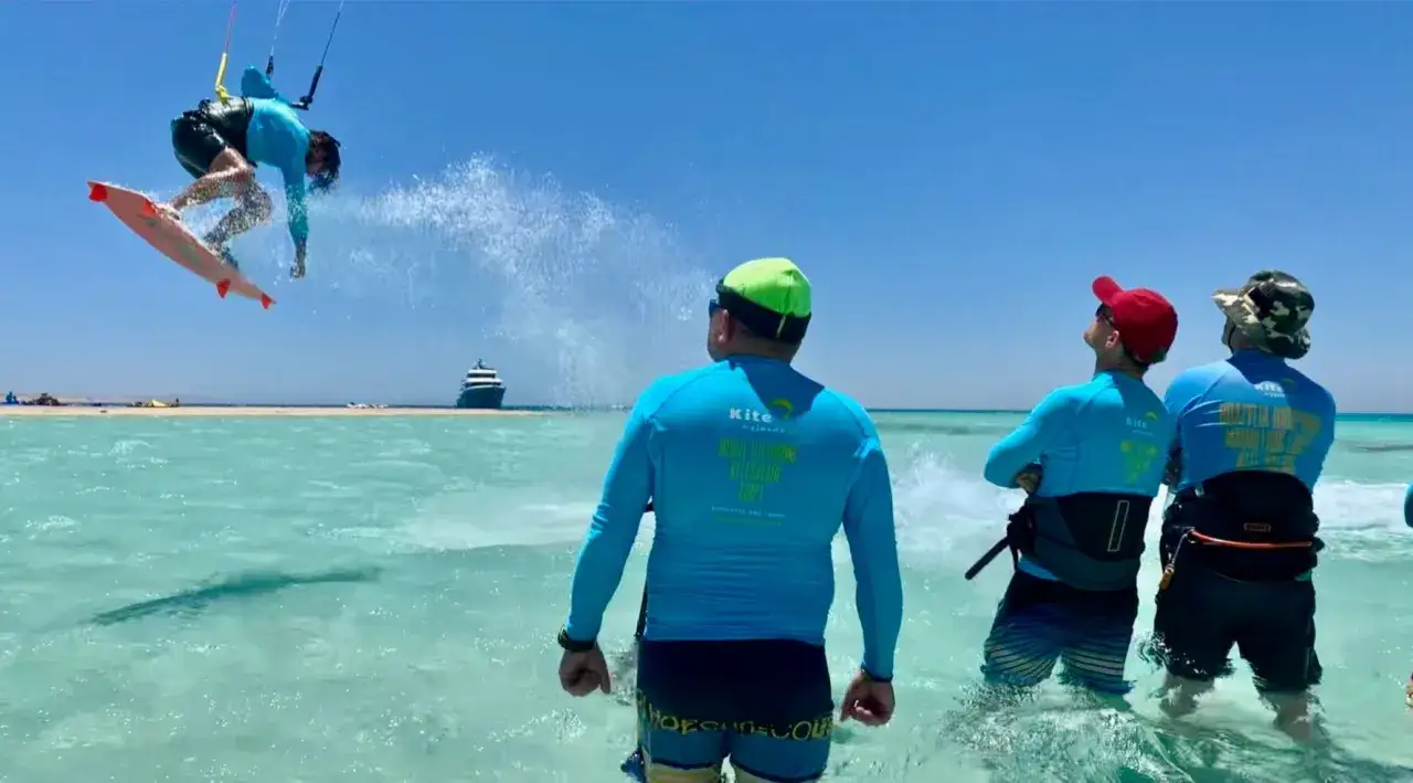 nauka kitesurfingu Egipt początkujący