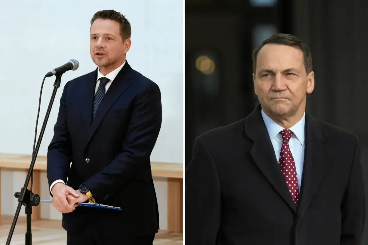 Rafał Trzaskowski, prezydent Warszawy, i inny polityk. Trzaskowski jaka partia?