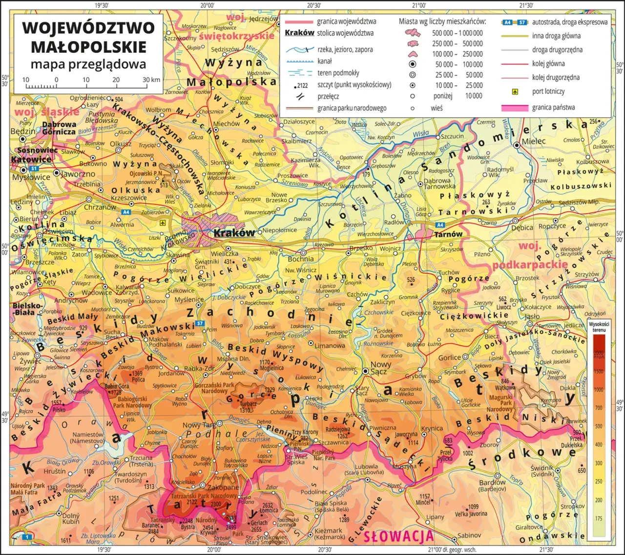 Mapa Polski z zaznaczonymi regionami grzybowymi