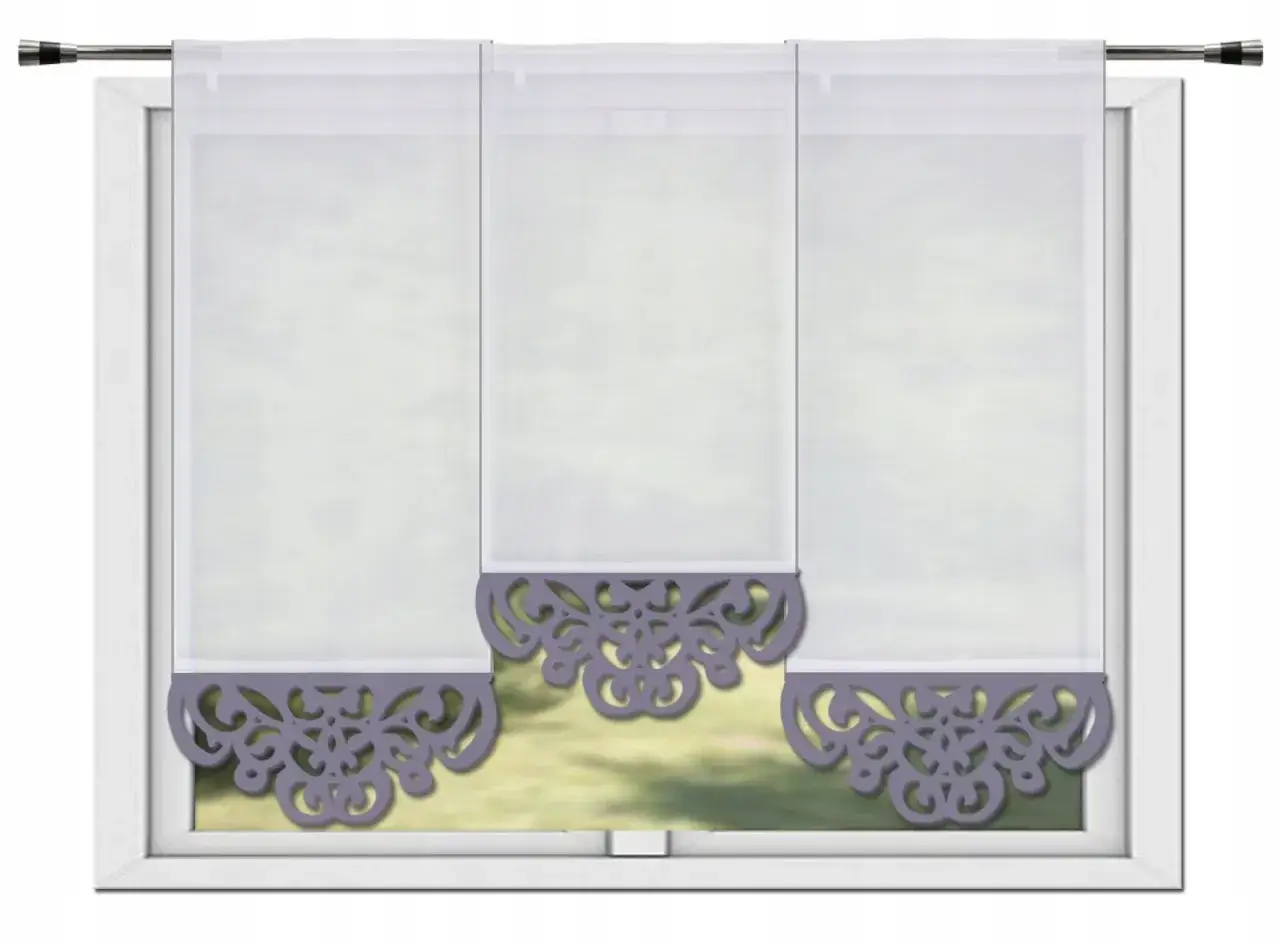 r&oacute;żne style paneli okiennych z ażurem