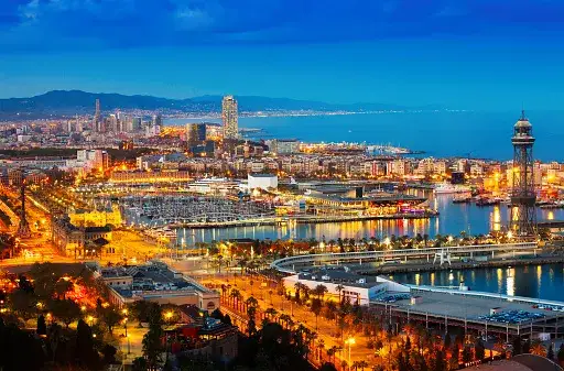 Port de Barcelona widok z góry