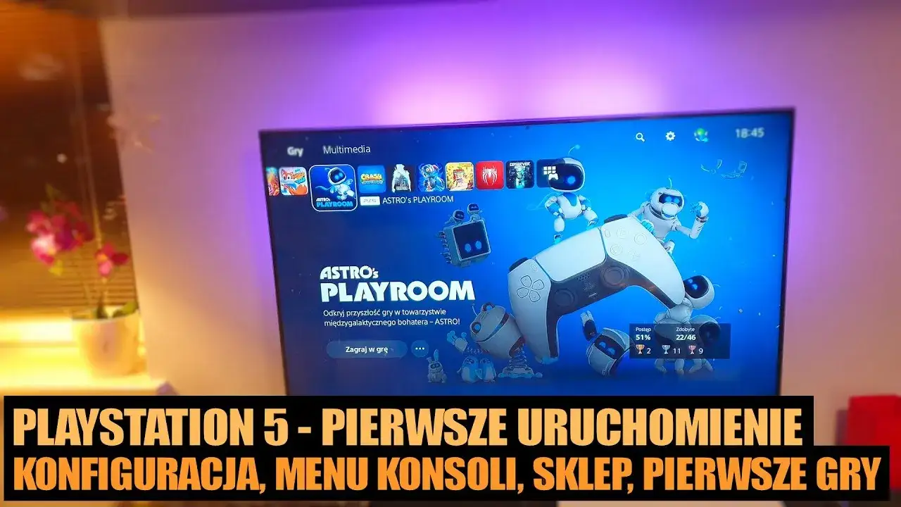 PS5 pierwsze uruchomienie konfiguracja