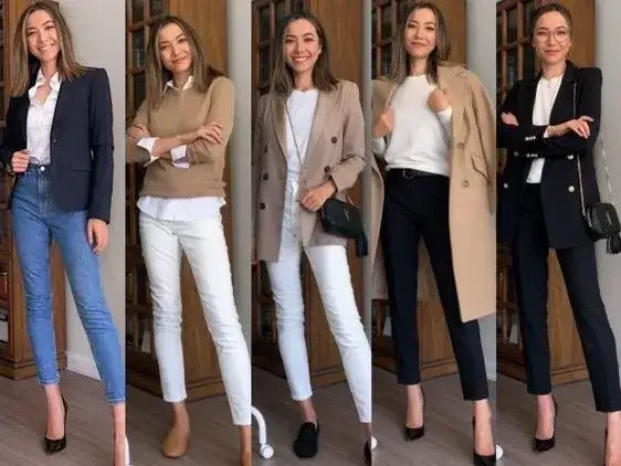 Przykłady stroj&oacute;w smart casual i formal
