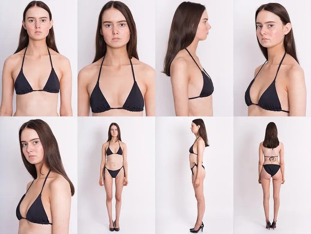 przykładowe polaroidy modelki