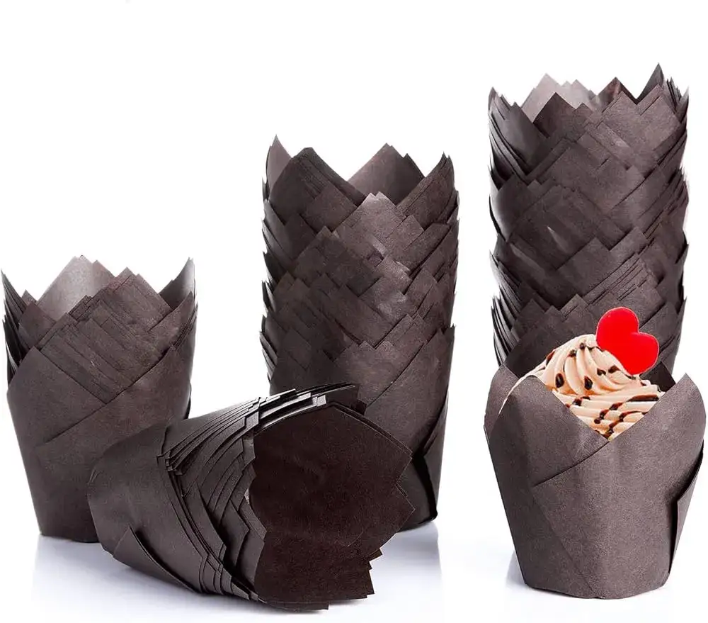 Foremki tulipan do muffinek z papieru do pieczenia
