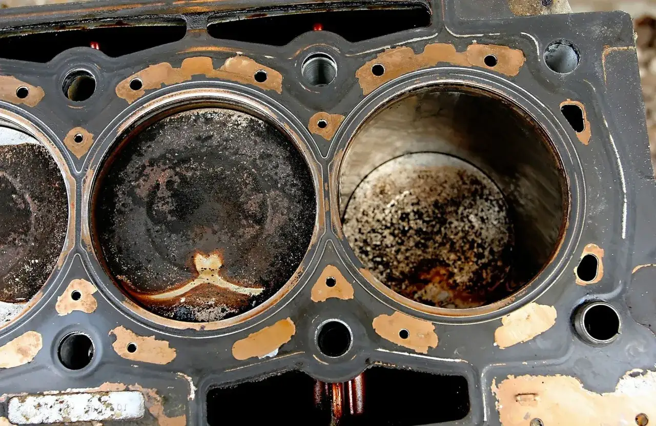 uszkodzona uszczelka pod głowicą vs chłodnica egr infografika porównanie objawów