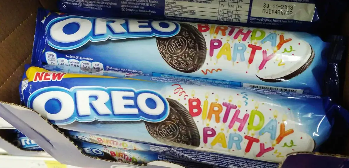 Oreo opakowanie składniki wegańskie